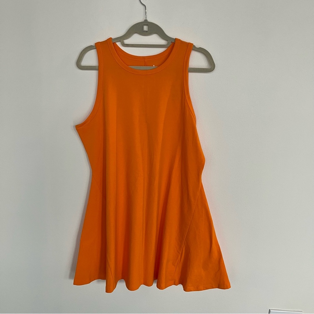 A New Day Women's Orange Mini Tank Shirt Dress XL